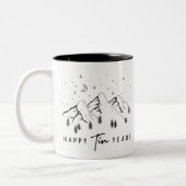 Personalisiert Happy Tin Jahre Zweifarbige Tasse (Links)