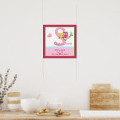 Personalisiert Happy Tree/Owls Birth Info Poster (Küche)