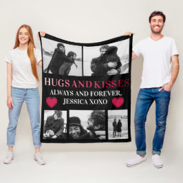 Personalisiert Happy Valentines Day 5 Foto Fleecedecke