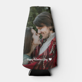 Personalisiert Happy Valentine's Day Couple Foto Flaschenkühler