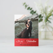 Personalisiert Happy Valentines Day Foto Holiday Postkarte (Stehend Vorderseite)