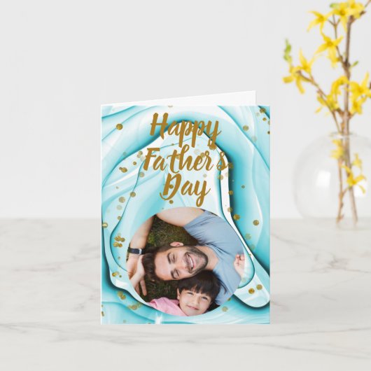 Personalisiert Happy Vatertag Card Karte (Gelbe Blume)