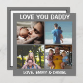 Personalisiert Happy Vatertag Liebe Sie Foto (Vorne/Hinten)