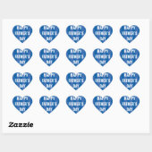 Personalisiert Happy Vathers Day Heart Sticker (Blatt)