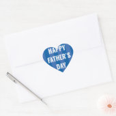 Personalisiert Happy Vathers Day Heart Sticker (Umschlag)