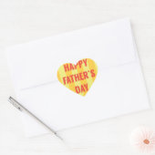 Personalisiert Happy Vathers Day Heart Sticker (Umschlag)
