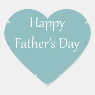 Personalisiert Happy Vathers Day Heart Sticker