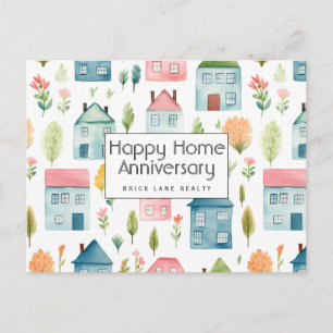 Personalisiert Happy Zuhause Anniversary Real Anwe Postkarte