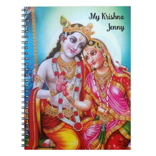 Personalisiert Hare Radhey Hare Krishna art Notizblock (Vorderseite)