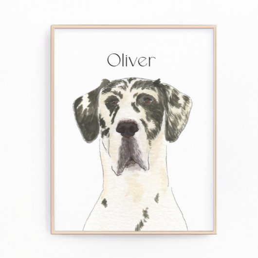 Personalisiert Harlequin Art Fotodruck