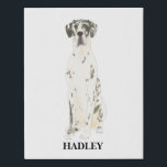 Personalisiert Harlequin Great Dane Künstlicher Leinwanddruck<br><div class="desc">Ich bin in Liebe mit dieser wunderschön detaillierten Aquarellbilder eines großen, schwarz-weißen Harlequin-Hundes! Personalisieren Sie diese Leinwand-Kunstdrucke mit Ihrem Namen oder Monogramm und ändern Sie sogar die Hintergrundfarbe, um Ihre Einrichtung zu ergänzen! Bestellen Sie die Erholung meiner Kollektion für die süßeste Hauswärmung, Brautparty, Lehrerin, Schwiegermutter, Ehemann, Freund, Geheimsanta oder harte...</div>