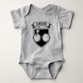 Personalisiert HARRY POTTER™-Abzeichen Baby Strampler (Vorderseite)