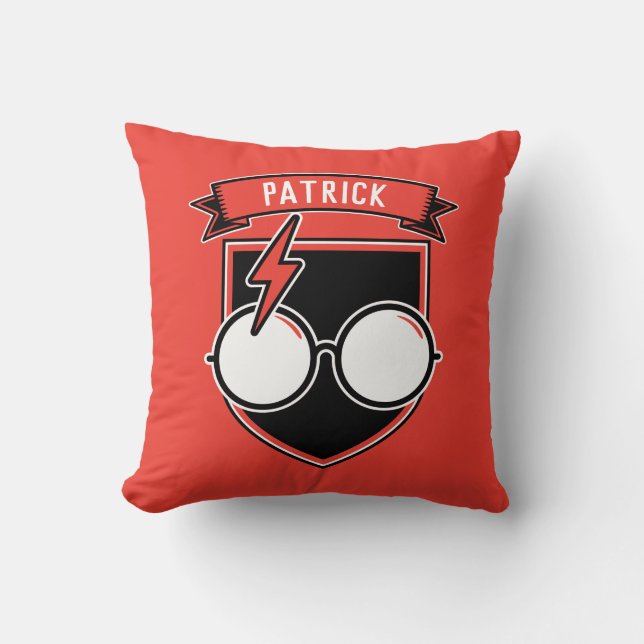 Personalisiert HARRY POTTER™-Abzeichen Kissen (Vorderseite)