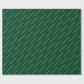 Personalisiert #Hashtag Dark Green Geschenkpapier (Flach)