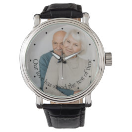 Personalisiert hat unsere Liebe die Zeit hinter si Armbanduhr