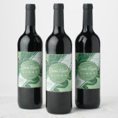 Personalisiert hausgemachter grüner Apfelwein Weinetikett (Flaschen)