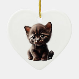 Personalisiert Havana Brown Kitten Keramik Ornament