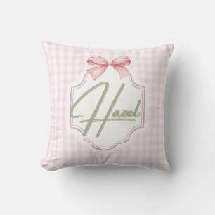 Personalisiert Hazel Baby Girl Kinderzimmer Bow&Gi Kissen