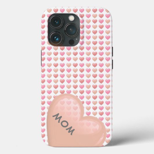 Personalisiert Heart iPhone Case (Rückseite)