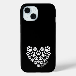Personalisiert Heart Paw Prints Case-Mate iPhone Hülle