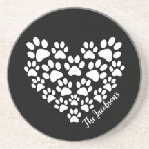 Personalisiert Heart Paw Prints