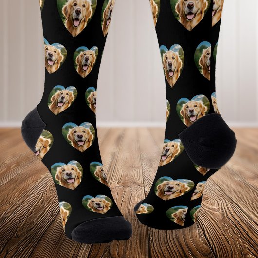 Personalisiert Heart Pet Foto Socken
