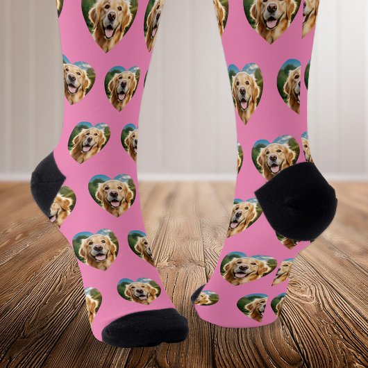 Personalisiert Heart Pet Foto Socken