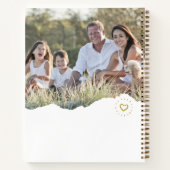 Personalisiert Heart Torn Foto Dankesblatt Notizblock (Rückseite)