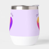 Personalisiert Heart Wine Tumbler (Links)