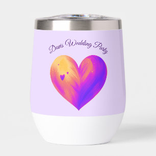 Personalisiert Heart Wine Tumbler
