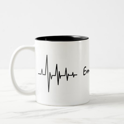 Personalisiert Heartbeat Tasse (Links)