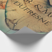 Personalisiert Hearts Hochzeit/Jahrestag Geschenkpapier (Ecke)