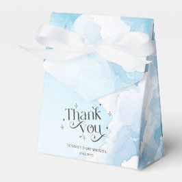 Personalisiert Heaven Sent Blue Clouds Babydusche Geschenkschachtel