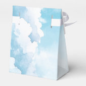 Personalisiert Heaven Sent Blue Clouds Babydusche Geschenkschachtel (Rückseite)