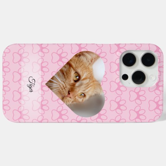 Personalisiert Heft Foto Paw Print Case-Mate iPhone Hülle (Rückseite (Horizontal))