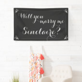 Personalisiert "Heiraten Sie mich?" Banner (Insitu)