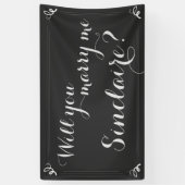 Personalisiert "Heiraten Sie mich?" Banner (Vertikal)