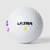 Personalisiert-Helle-Blume-Golfplätze Golfball (Logo)