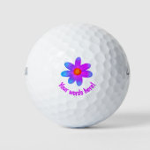 Personalisiert-Helle-Blume-Golfplätze Golfball (Vorderseite)
