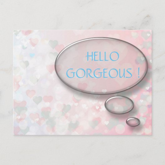 Personalisiert Hello Gorgeous Postcard Postkarte (Vorderseite)
