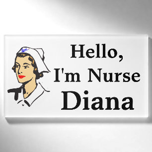 Personalisiert Hello, Im Nurse Name Tag Namenschild