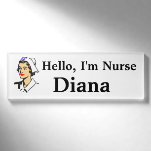 Personalisiert Hello, Im Nurse Name Tag Namenschild