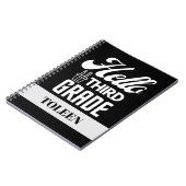 Personalisiert Hello Third Grade Notizblock (Linke Seite)