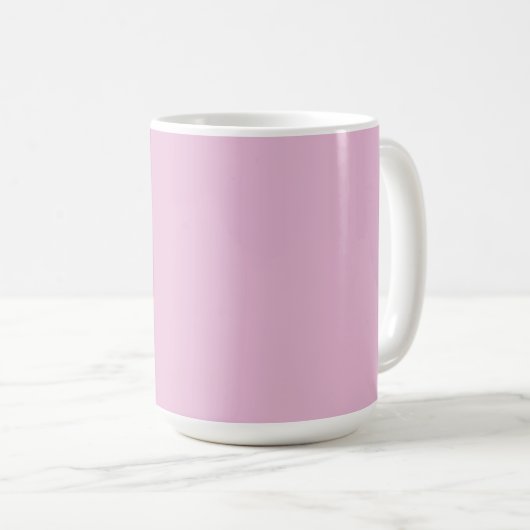 Personalisiert hellrosa kaffeetasse (VorderseiteRechts)