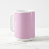 Personalisiert hellrosa kaffeetasse (Vorderseite Links)