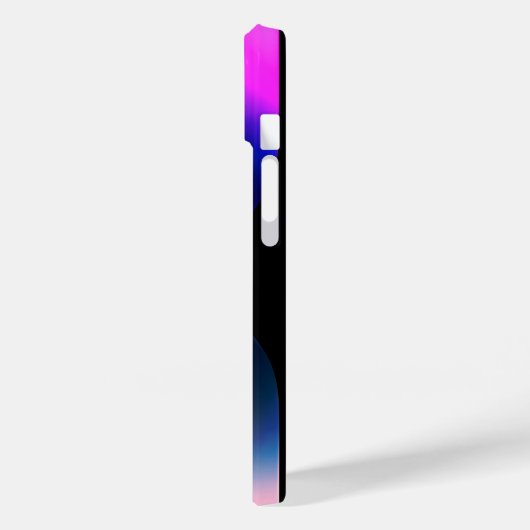 Personalisiert hellrosa Radial Texture iPhone 15 Case-Mate iPhone Hülle (Rückseite / Links)