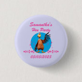 Personalisiert Hen Night Party Funny Bachelorette Button (Vorderseite)