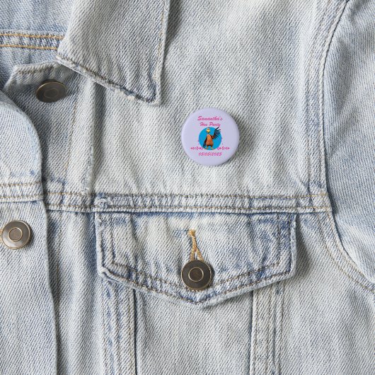 Personalisiert Hen Night Party Funny Bachelorette Button (Beispiel)