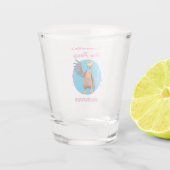 Personalisiert Hen Night Party Funny Bachelorette Schnapsglas (Rückseite)