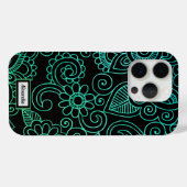 Personalisiert Henna Yoga Pattern Case-Mate iPhone Hülle (Rückseite (Horizontal))